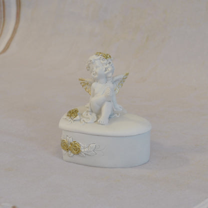 ボックスBOXハート型ボックス天使ボックスエンジェルBOXハートBOX 天使 置物 エンジェル 天使雑貨 天使置物 エンジェル雑貨 368105