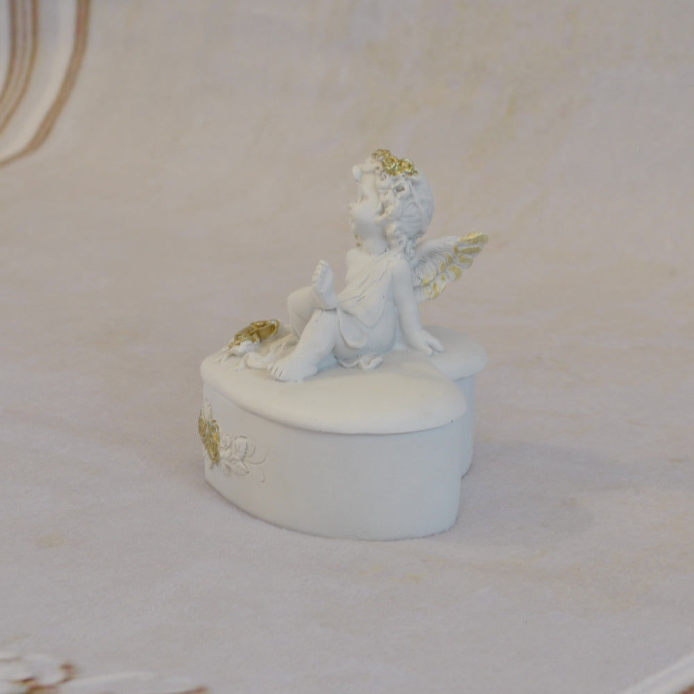 ボックスBOXハート型ボックス天使ボックスエンジェルBOXハートBOX 天使 置物 エンジェル 天使雑貨 天使置物 エンジェル雑貨 368105