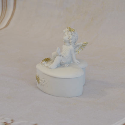 ボックスBOXハート型ボックス天使ボックスエンジェルBOXハートBOX 天使 置物 エンジェル 天使雑貨 天使置物 エンジェル雑貨 368105