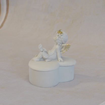 ボックスBOXハート型ボックス天使ボックスエンジェルBOXハートBOX 天使 置物 エンジェル 天使雑貨 天使置物 エンジェル雑貨 368105