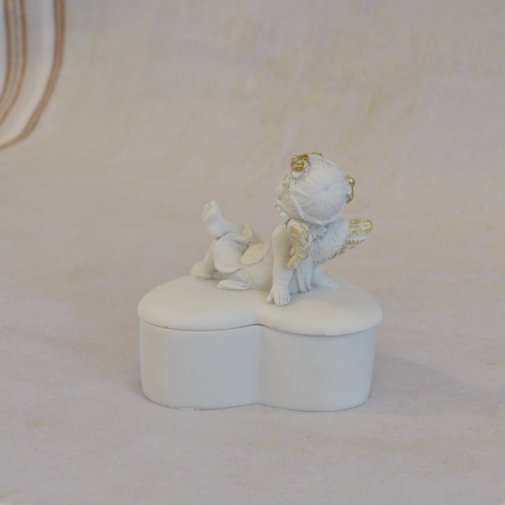 ボックスBOXハート型ボックス天使ボックスエンジェルBOXハートBOX 天使 置物 エンジェル 天使雑貨 天使置物 エンジェル雑貨 368105