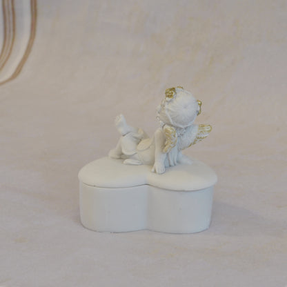 ボックスBOXハート型ボックス天使ボックスエンジェルBOXハートBOX 天使 置物 エンジェル 天使雑貨 天使置物 エンジェル雑貨 368105
