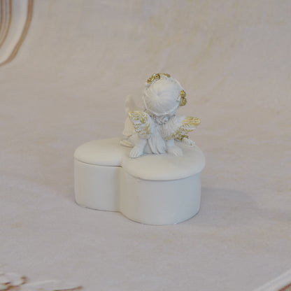 ボックスBOXハート型ボックス天使ボックスエンジェルBOXハートBOX 天使 置物 エンジェル 天使雑貨 天使置物 エンジェル雑貨 368105
