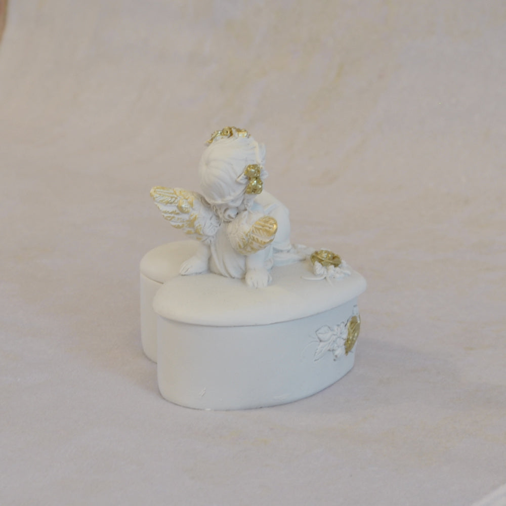 ボックスBOXハート型ボックス天使ボックスエンジェルBOXハートBOX 天使 置物 エンジェル 天使雑貨 天使置物 エンジェル雑貨 368105