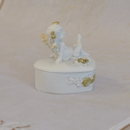 ボックスBOXハート型ボックス天使ボックスエンジェルBOXハートBOX 天使 置物 エンジェル 天使雑貨 天使置物 エンジェル雑貨 368105