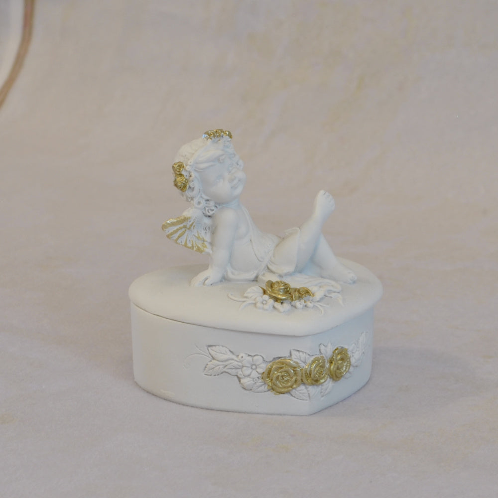 ボックスBOXハート型ボックス天使ボックスエンジェルBOXハートBOX 天使 置物 エンジェル 天使雑貨 天使置物 エンジェル雑貨 368105