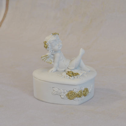 ボックスBOXハート型ボックス天使ボックスエンジェルBOXハートBOX 天使 置物 エンジェル 天使雑貨 天使置物 エンジェル雑貨 368105