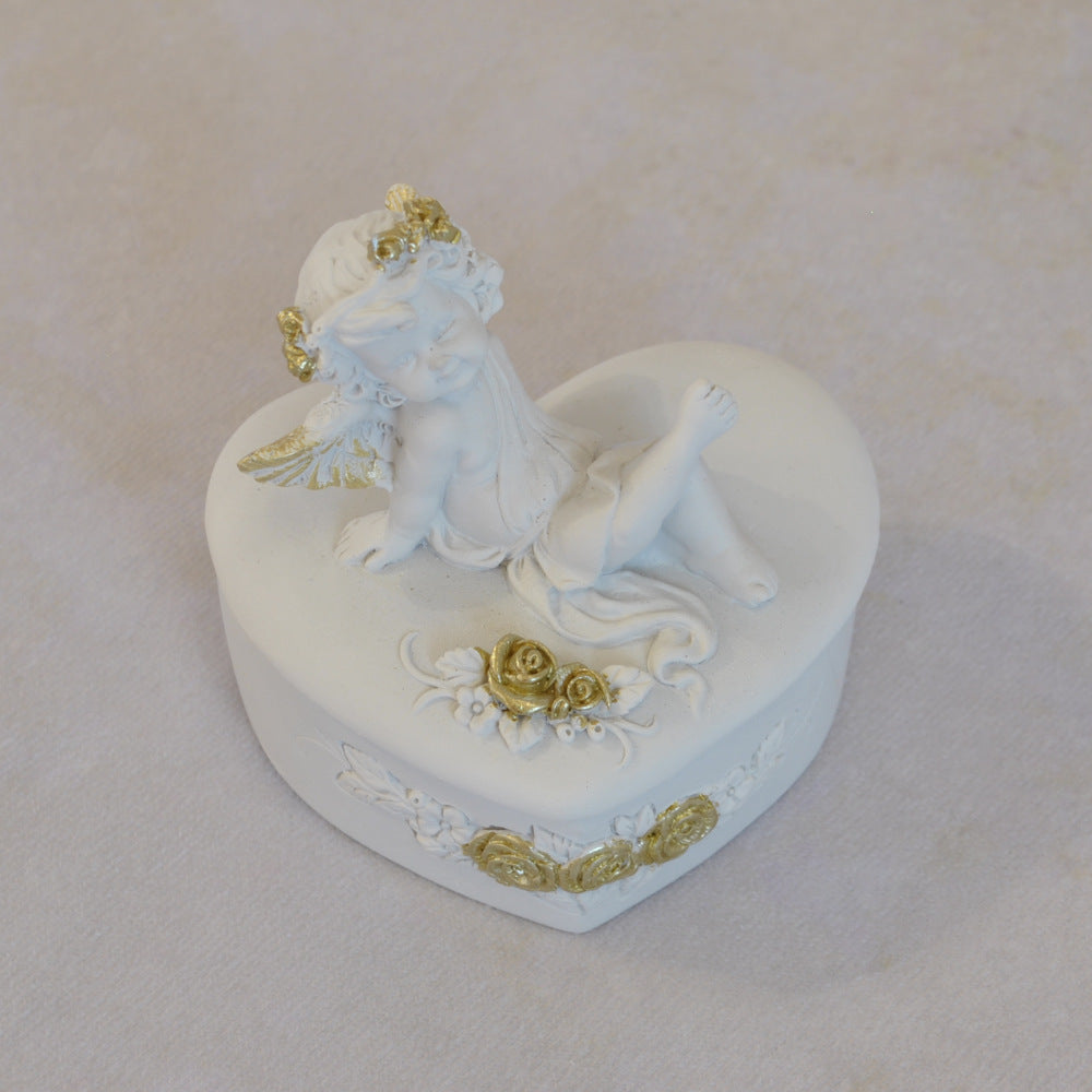 ボックスBOXハート型ボックス天使ボックスエンジェルBOXハートBOX 天使 置物 エンジェル 天使雑貨 天使置物 エンジェル雑貨 368105