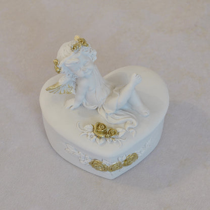 ボックスBOXハート型ボックス天使ボックスエンジェルBOXハートBOX 天使 置物 エンジェル 天使雑貨 天使置物 エンジェル雑貨 368105