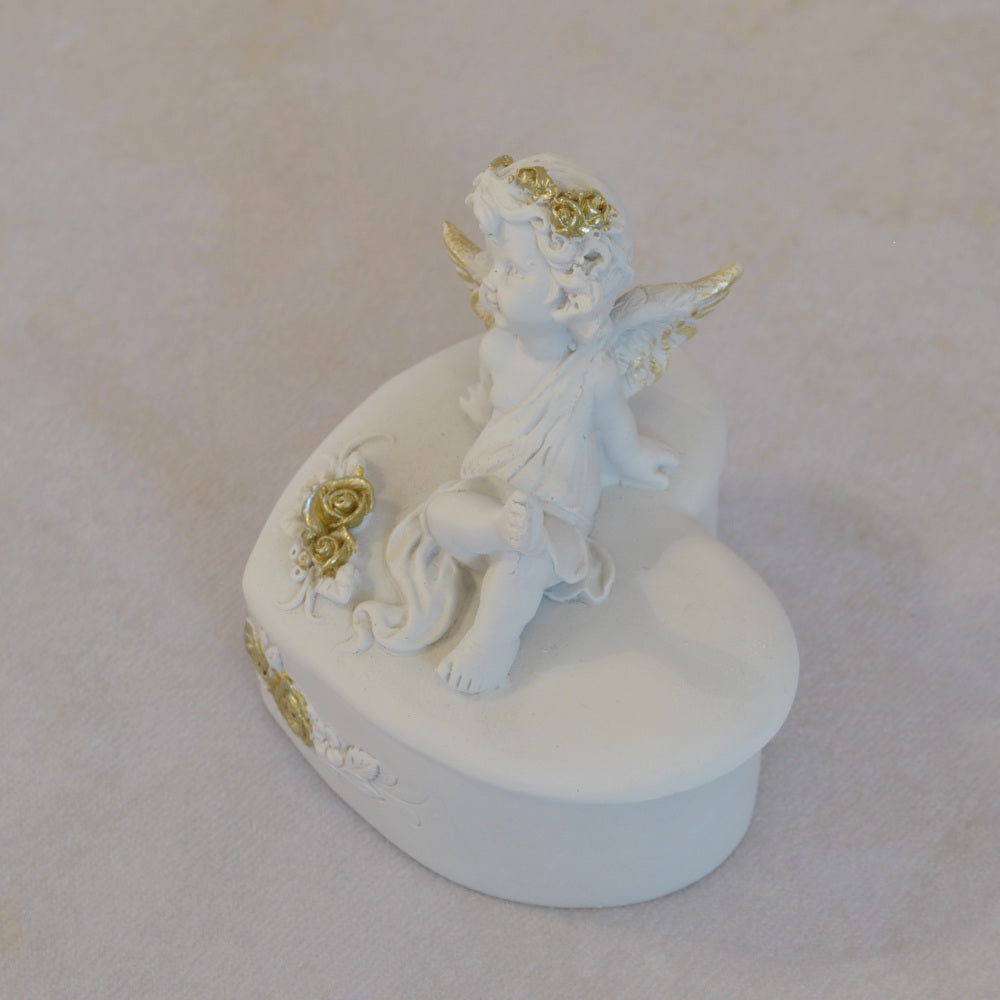 ボックスBOXハート型ボックス天使ボックスエンジェルBOXハートBOX 天使 置物 エンジェル 天使雑貨 天使置物 エンジェル雑貨 368105