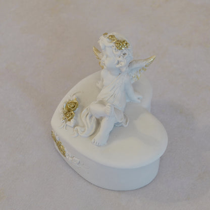 ボックスBOXハート型ボックス天使ボックスエンジェルBOXハートBOX 天使 置物 エンジェル 天使雑貨 天使置物 エンジェル雑貨 368105