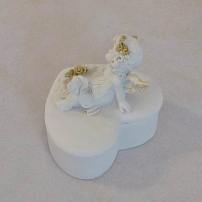 ボックスBOXハート型ボックス天使ボックスエンジェルBOXハートBOX 天使 置物 エンジェル 天使雑貨 天使置物 エンジェル雑貨 368105