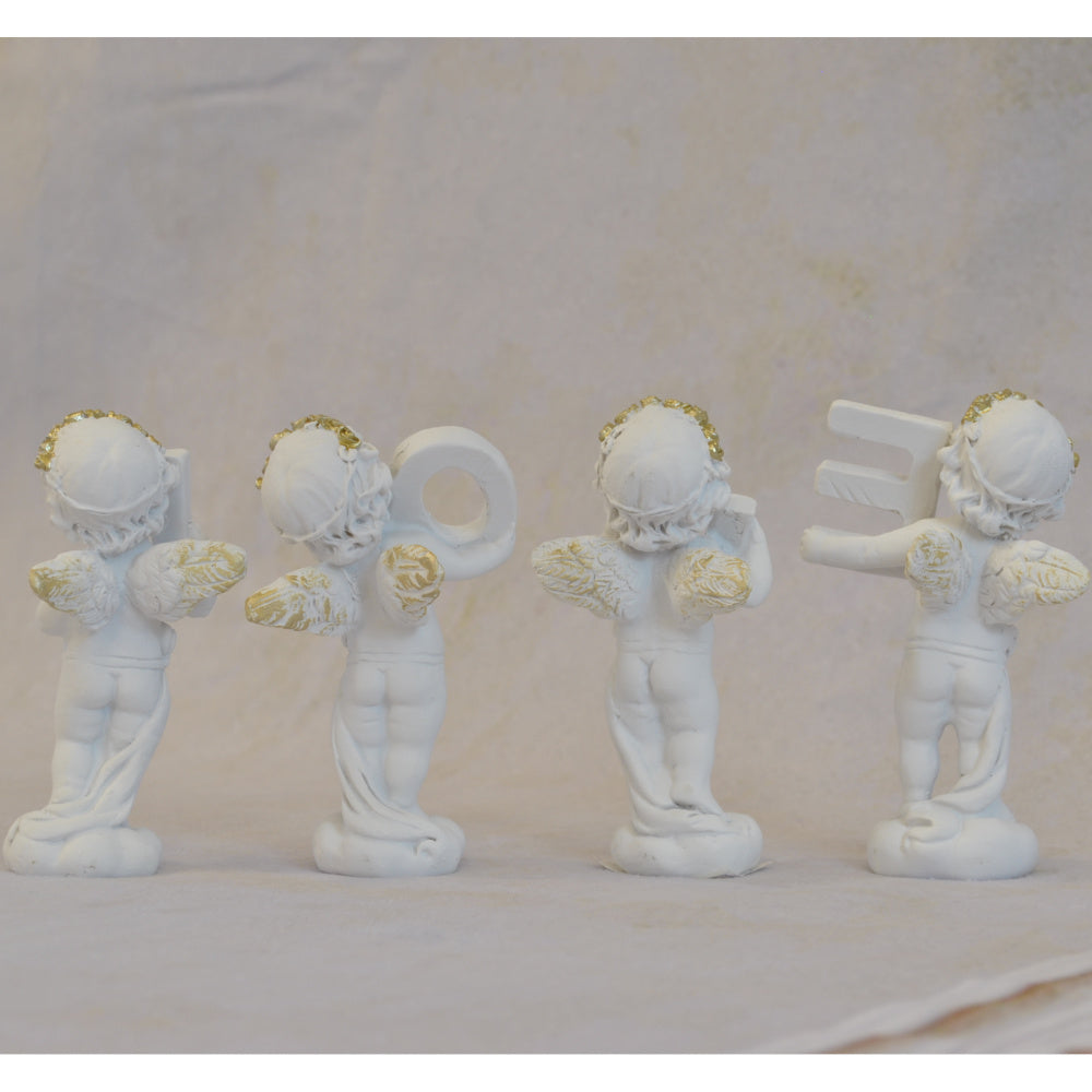 エンジェル置物 LOVE4個セット 天使置物 天使LOVE エンジェルLOVE 天使 置物 エンジェル 天使雑貨 エンジェル雑貨 368106