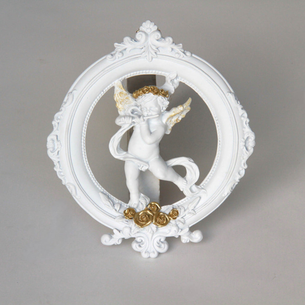 壁掛け エンジェルパネル ウォールフレーム 壁掛け天使額 エンジェル額絵 壁掛け額絵 天使 エンジェル 天使雑貨 エンジェル雑貨 フルート 368107