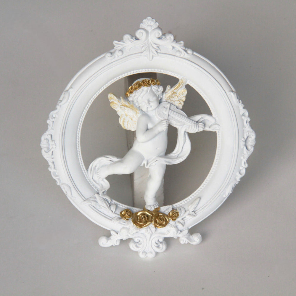 壁掛け エンジェルパネル ウォールフレーム 壁掛け天使額 エンジェル額絵 壁掛け額絵 天使 エンジェル 天使雑貨 エンジェル雑貨 ヴァイオリン 368108