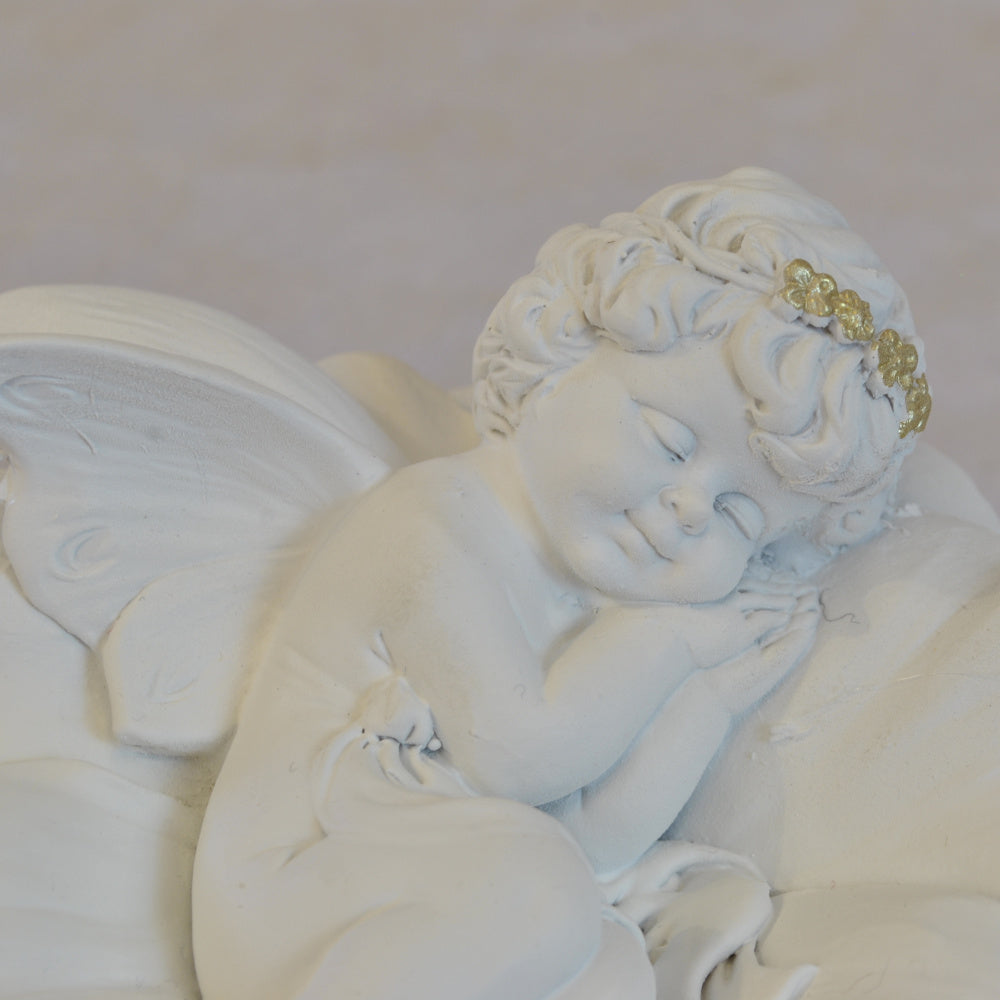 エンジェル置物 フェアリー 眠り天使2個セット 天使置物 フラワー天使 エンジェル 天使 置物 スリープエンジェル 天使雑貨 エンジェル雑貨 368109