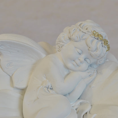 エンジェル置物 フェアリー 眠り天使2個セット 天使置物 フラワー天使 エンジェル 天使 置物 スリープエンジェル 天使雑貨 エンジェル雑貨 368109