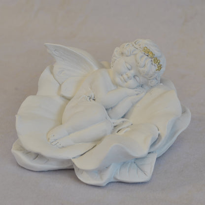 エンジェル置物 フェアリー 眠り天使2個セット 天使置物 フラワー天使 エンジェル 天使 置物 スリープエンジェル 天使雑貨 エンジェル雑貨 368109