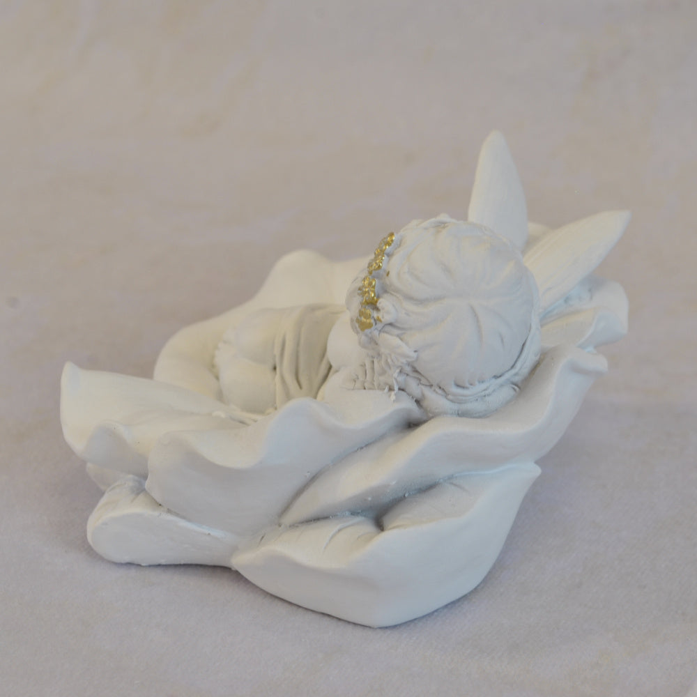 エンジェル置物 フェアリー 眠り天使2個セット 天使置物 フラワー天使 エンジェル 天使 置物 スリープエンジェル 天使雑貨 エンジェル雑貨 368109