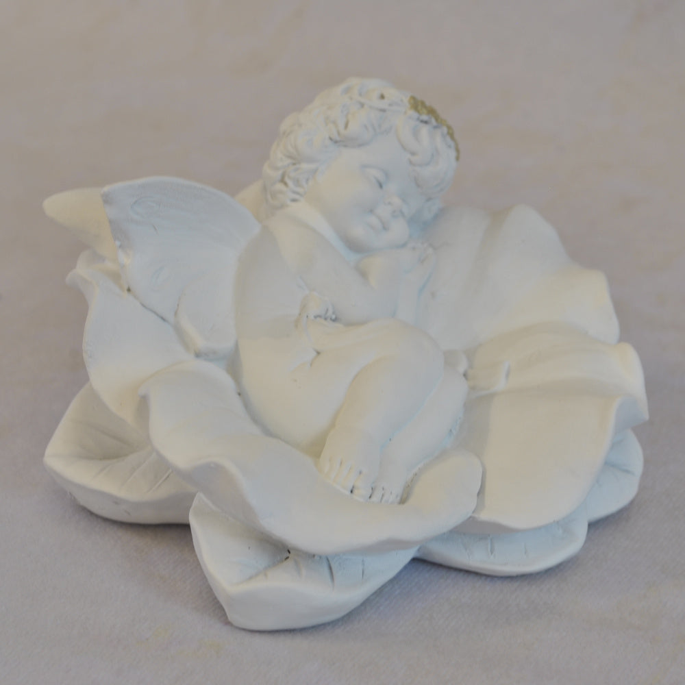 エンジェル置物 フェアリー 眠り天使2個セット 天使置物 フラワー天使 エンジェル 天使 置物 スリープエンジェル 天使雑貨 エンジェル雑貨 368109