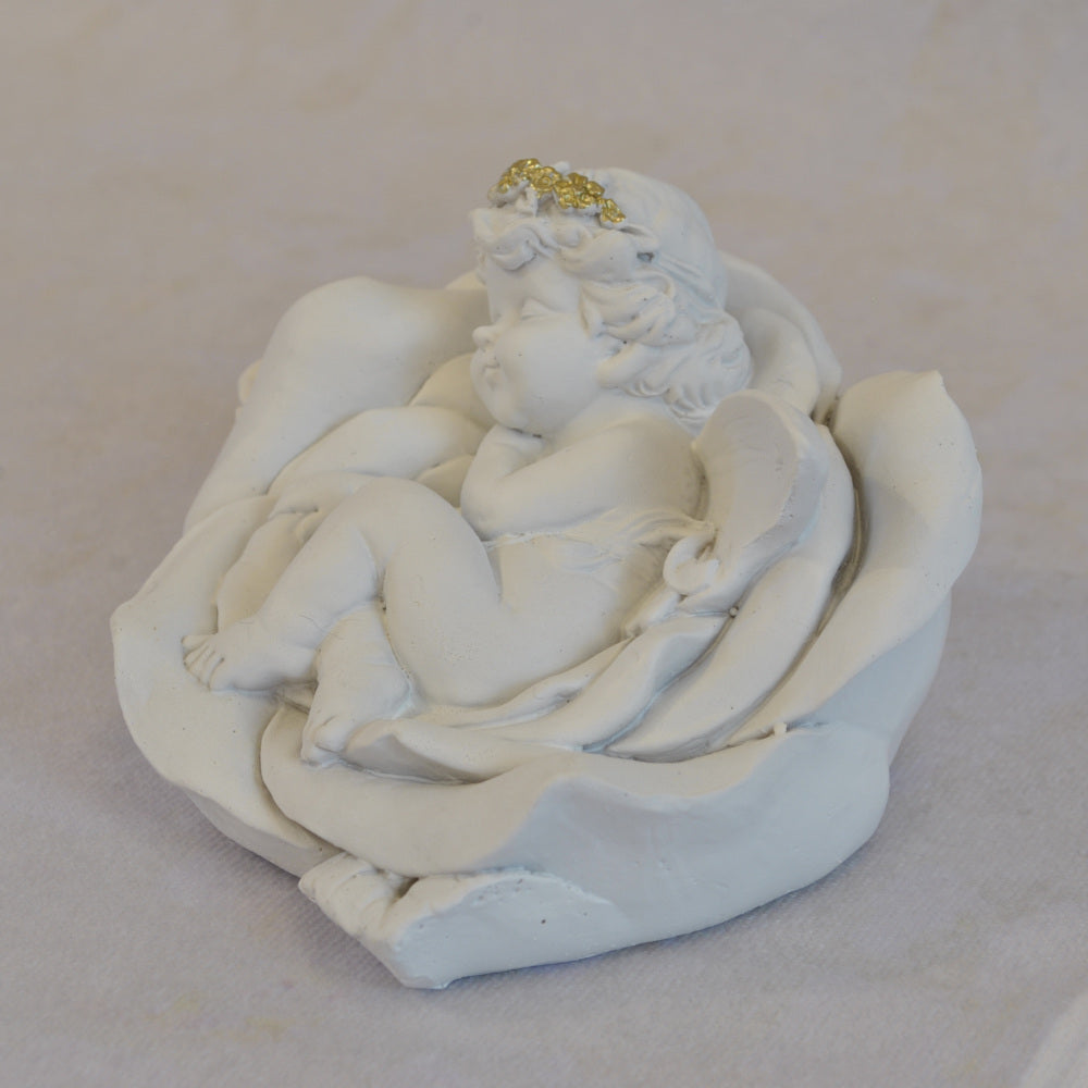 エンジェル置物 フェアリー 眠り天使2個セット 天使置物 フラワー天使 エンジェル 天使 置物 スリープエンジェル 天使雑貨 エンジェル雑貨 368109