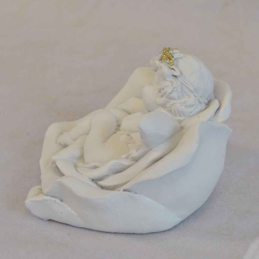 エンジェル置物 フェアリー 眠り天使2個セット 天使置物 フラワー天使 エンジェル 天使 置物 スリープエンジェル 天使雑貨 エンジェル雑貨 368109