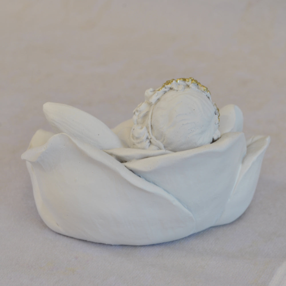 エンジェル置物 フェアリー 眠り天使2個セット 天使置物 フラワー天使 エンジェル 天使 置物 スリープエンジェル 天使雑貨 エンジェル雑貨 368109