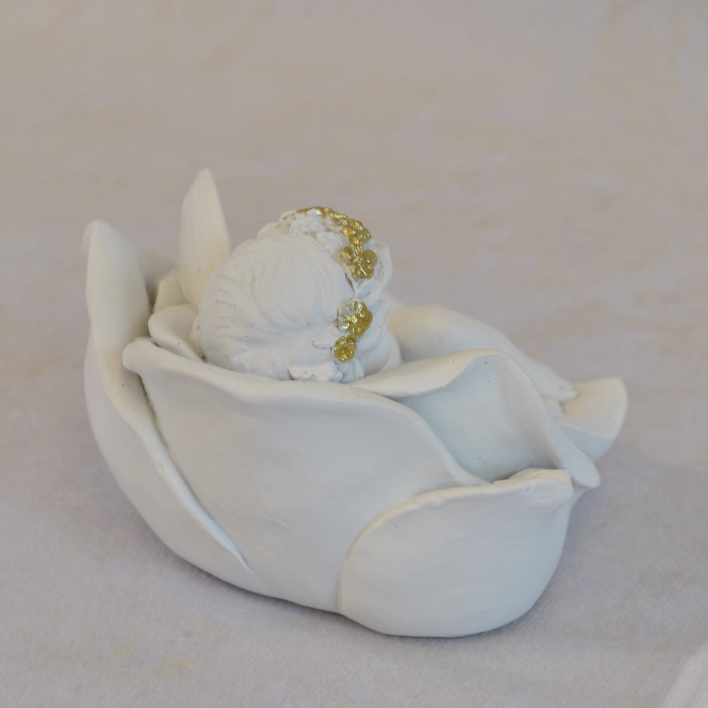 エンジェル置物 フェアリー 眠り天使2個セット 天使置物 フラワー天使 エンジェル 天使 置物 スリープエンジェル 天使雑貨 エンジェル雑貨 368109