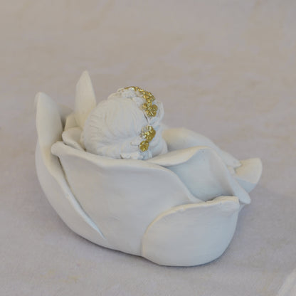 エンジェル置物 フェアリー 眠り天使2個セット 天使置物 フラワー天使 エンジェル 天使 置物 スリープエンジェル 天使雑貨 エンジェル雑貨 368109