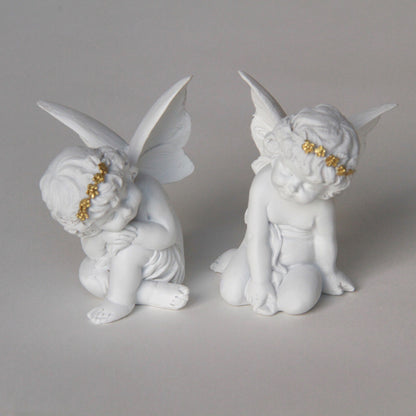 エンジェル置物 眠り天使2個セット 天使置物 フェアリーフレンド 2Pセット エンジェル 天使 置物 フェアリー 天使雑貨 エンジェル雑貨 368110