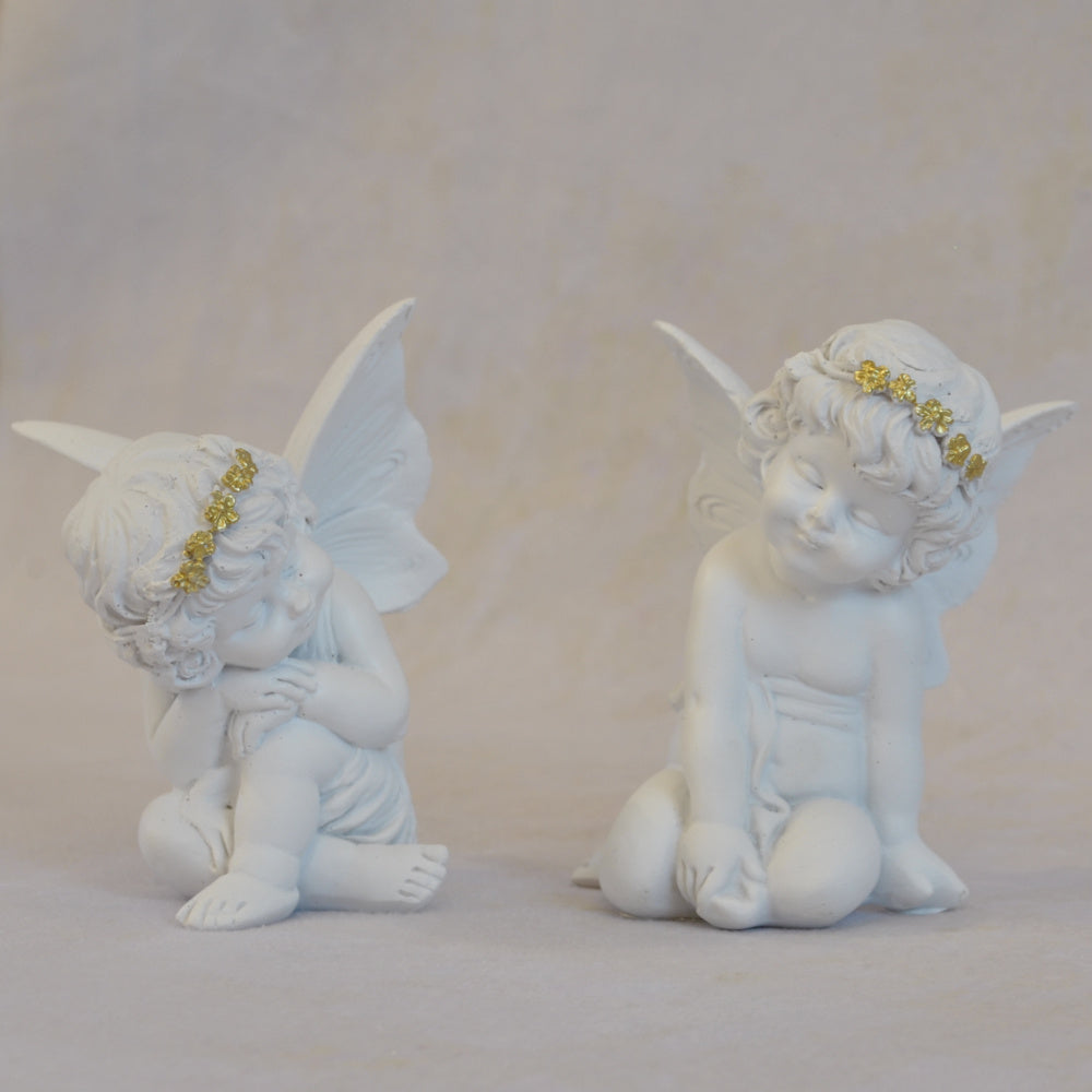 エンジェル置物 眠り天使2個セット 天使置物 フェアリーフレンド 2Pセット エンジェル 天使 置物 フェアリー 天使雑貨 エンジェル雑貨 368110
