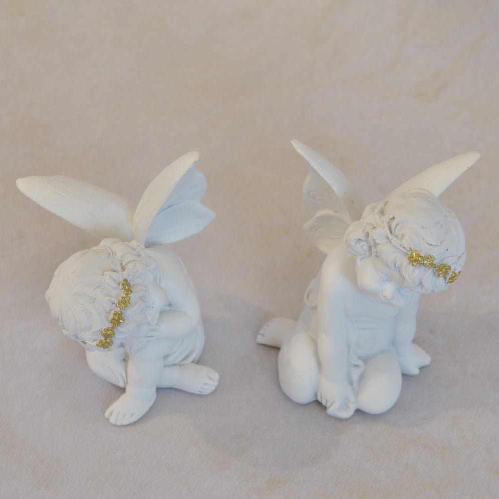 エンジェル置物 眠り天使2個セット 天使置物 フェアリーフレンド 2Pセット エンジェル 天使 置物 フェアリー 天使雑貨 エンジェル雑貨 368110