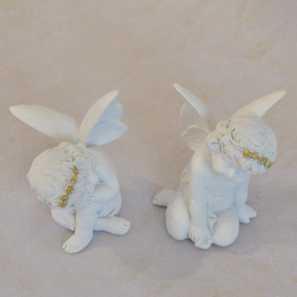 エンジェル置物 眠り天使2個セット 天使置物 フェアリーフレンド 2Pセット エンジェル 天使 置物 フェアリー 天使雑貨 エンジェル雑貨 368110