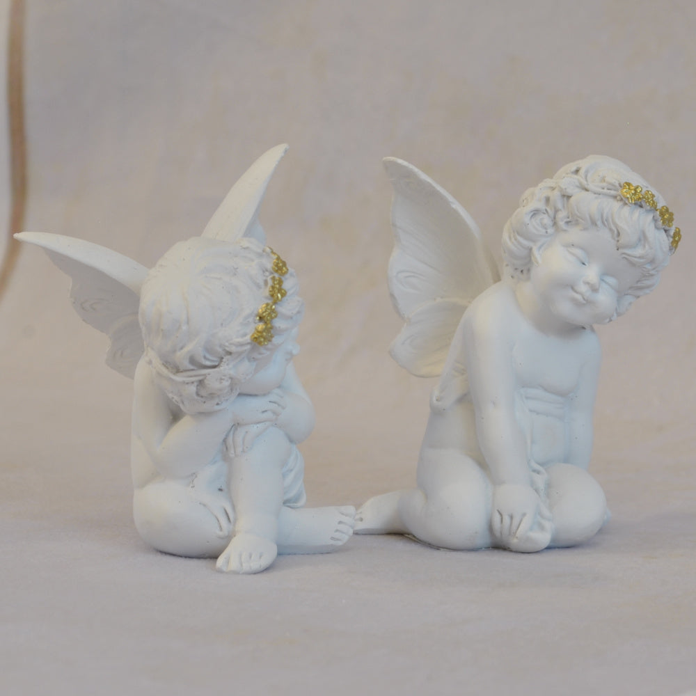 エンジェル置物 眠り天使2個セット 天使置物 フェアリーフレンド 2Pセット エンジェル 天使 置物 フェアリー 天使雑貨 エンジェル雑貨 368110