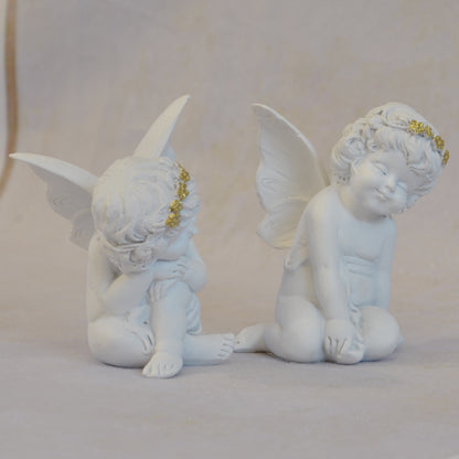 エンジェル置物 眠り天使2個セット 天使置物 フェアリーフレンド 2Pセット エンジェル 天使 置物 フェアリー 天使雑貨 エンジェル雑貨 368110