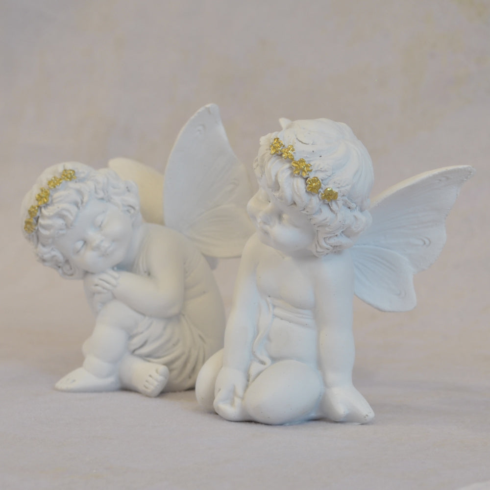 エンジェル置物 眠り天使2個セット 天使置物 フェアリーフレンド 2Pセット エンジェル 天使 置物 フェアリー 天使雑貨 エンジェル雑貨 368110