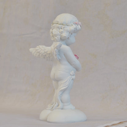 エンジェル置物 バラ一輪と天使 天使置物 一輪のバラ エンジェル 天使 置物 天使雑貨 エンジェル雑貨 368111