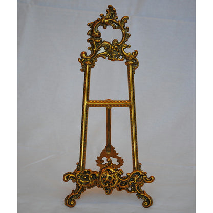 イーゼル S スモール 皿立て ゴールド エレガント ロココ 真鍮 ブラス イタリア製 アンティーク調 雑貨 388013