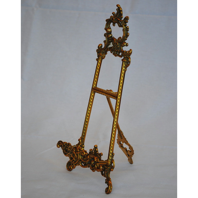 イーゼル S スモール 皿立て ゴールド エレガント ロココ 真鍮 ブラス イタリア製 アンティーク調 雑貨 388013