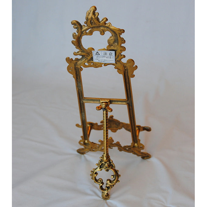 イーゼル S スモール 皿立て ゴールド エレガント ロココ 真鍮 ブラス イタリア製 アンティーク調 雑貨 388013