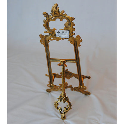 イーゼル S スモール 皿立て ゴールド エレガント ロココ 真鍮 ブラス イタリア製 アンティーク調 雑貨 388013