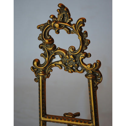 イーゼル S スモール 皿立て ゴールド エレガント ロココ 真鍮 ブラス イタリア製 アンティーク調 雑貨 388013