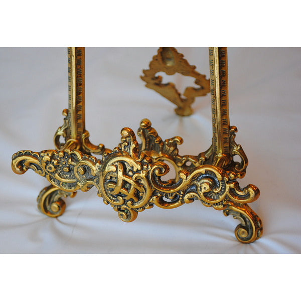 イーゼル S スモール 皿立て ゴールド エレガント ロココ 真鍮 ブラス イタリア製 アンティーク調 雑貨 388013