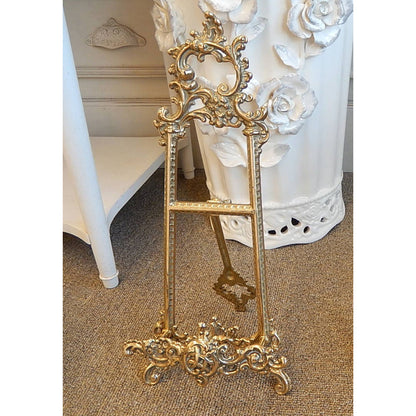 イーゼル S スモール 皿立て ゴールド エレガント ロココ 真鍮 ブラス イタリア製 アンティーク調 雑貨 388013