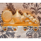 キーハンガー 壁掛けフック 葡萄 ワイン 樽 おしゃれ フック アンティーク調 金色 ゴールド 雑貨 真鍮製 ブラス イタリー製 スティラーズ STILARS 388030