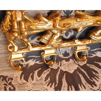 キーハンガー 壁掛けフック チルドレン ボーイズ おしゃれ フック アンティーク調 金色 ゴールド 雑貨 真鍮製 ブラス イタリー製 スティラーズ STILARS 388031