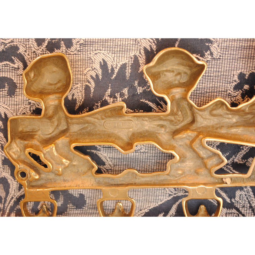 キーハンガー 壁掛けフック チルドレン ボーイズ おしゃれ フック アンティーク調 金色 ゴールド 雑貨 真鍮製 ブラス イタリー製 スティラーズ STILARS 388031