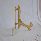 皿立て イーゼル Ｓサイズ 光沢仕上げ ゴールド エレガント ロココ 真鍮雑貨 真鍮 ブラス イタリア製 アンティーク調 雑貨 スティラーズ STILARS 388136