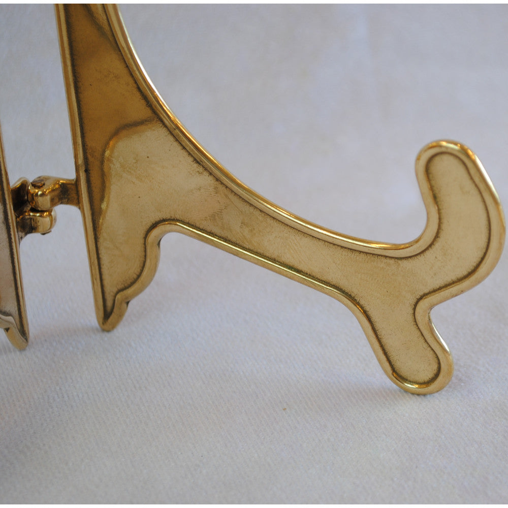 皿立て イーゼル Ｓサイズ 光沢仕上げ ゴールド エレガント ロココ 真鍮雑貨 真鍮 ブラス イタリア製 アンティーク調 雑貨 スティラーズ STILARS 388136