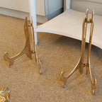 皿立て イーゼル Ｓサイズ 光沢仕上げ ゴールド エレガント ロココ 真鍮雑貨 真鍮 ブラス イタリア製 アンティーク調 雑貨 スティラーズ STILARS 388136